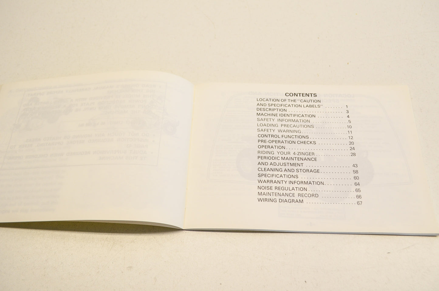 New OEM Yamaha YF60S Owner's Manual NOS