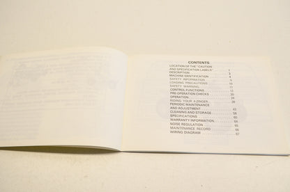 New OEM Yamaha YF60S Owner's Manual NOS
