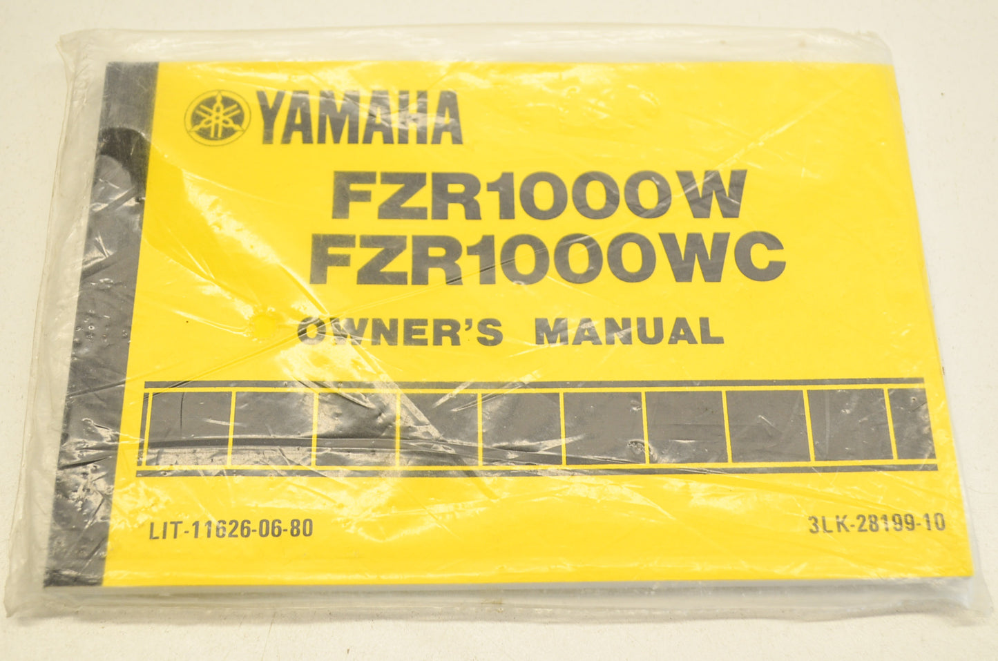 New OEM Yamaha FZR1000W FZR1000WC Owner's Manual NOS