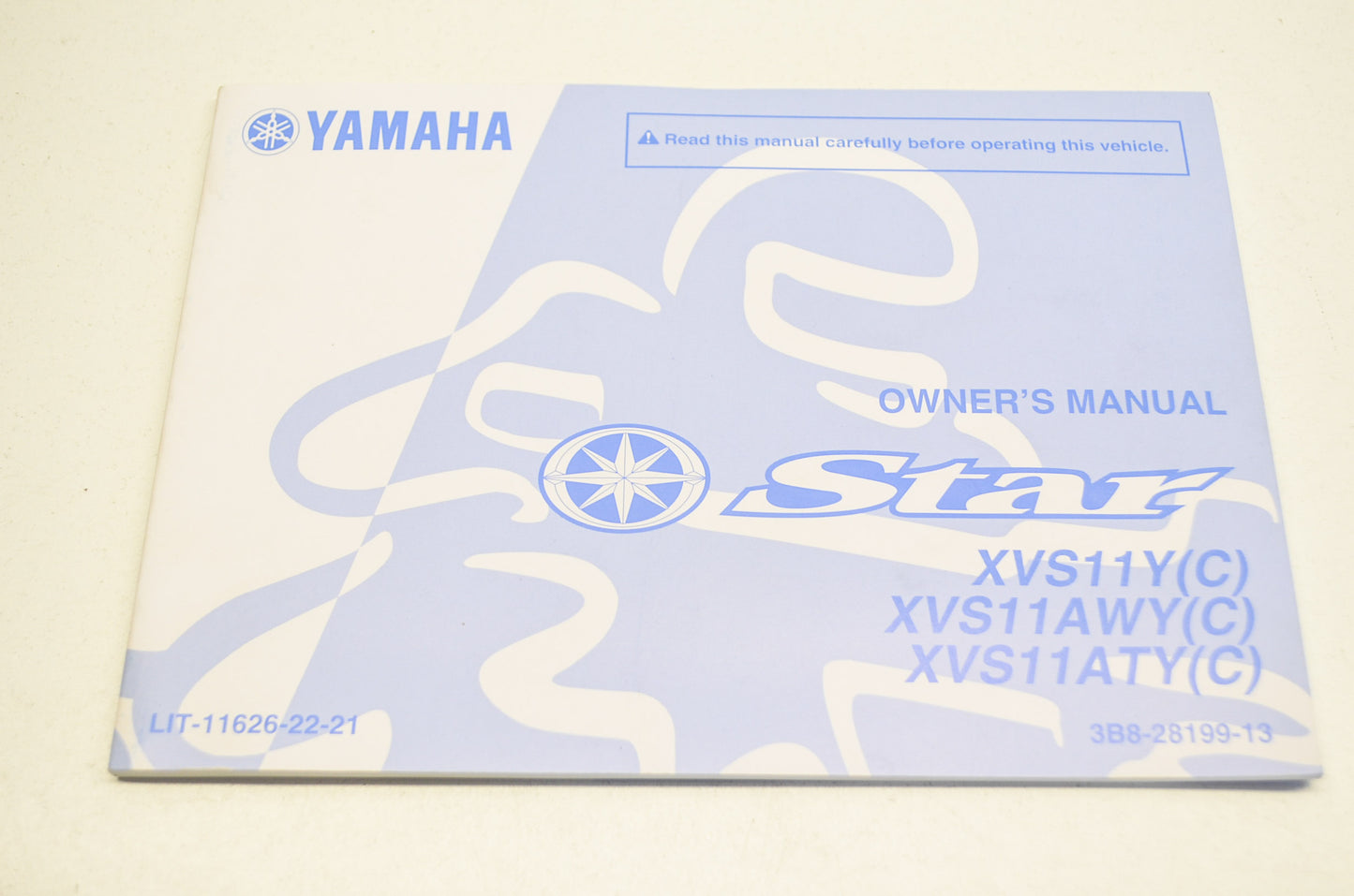 OEM Yamaha LIT-11626-22-21 Owner's Manual 09 STAR XVS11Y/AWY/A NOS