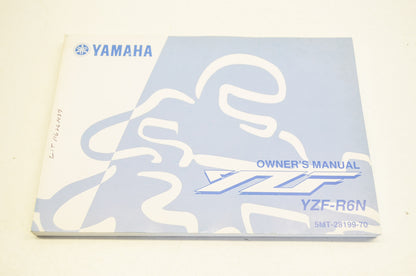 New OEM Yamaha YZF-R6N Owner's Manual NOS