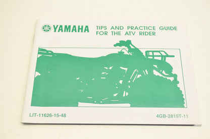 New OEM Yamaha Tips and Practice Guide for the ATV Rider NOS