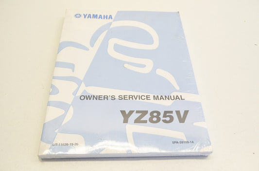 OEM Yamaha LIT-11626-19-20 Owner's/Service Manual YZ85V NOS