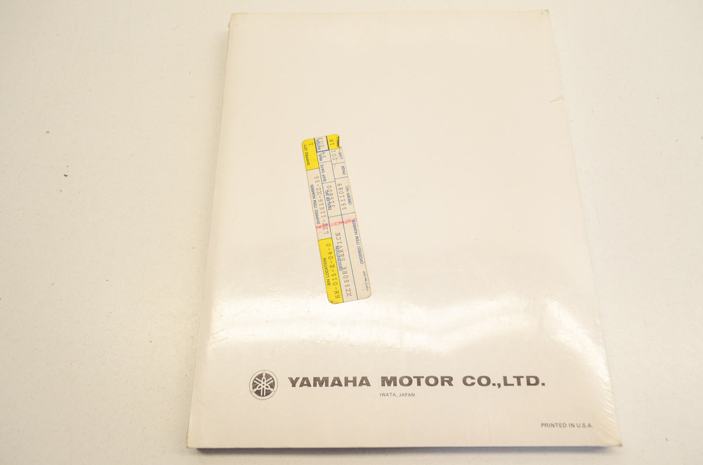 OEM Yamaha LIT-11616-XZ-55 XZ550RK Service Manual NOS