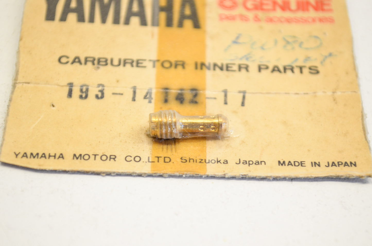 New OEM Yamaha 193-14142-17-00 Pilot Jet #17 NOS