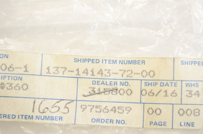 OEM Yamaha 137-14143-72-00 Main Jet #360 NOS