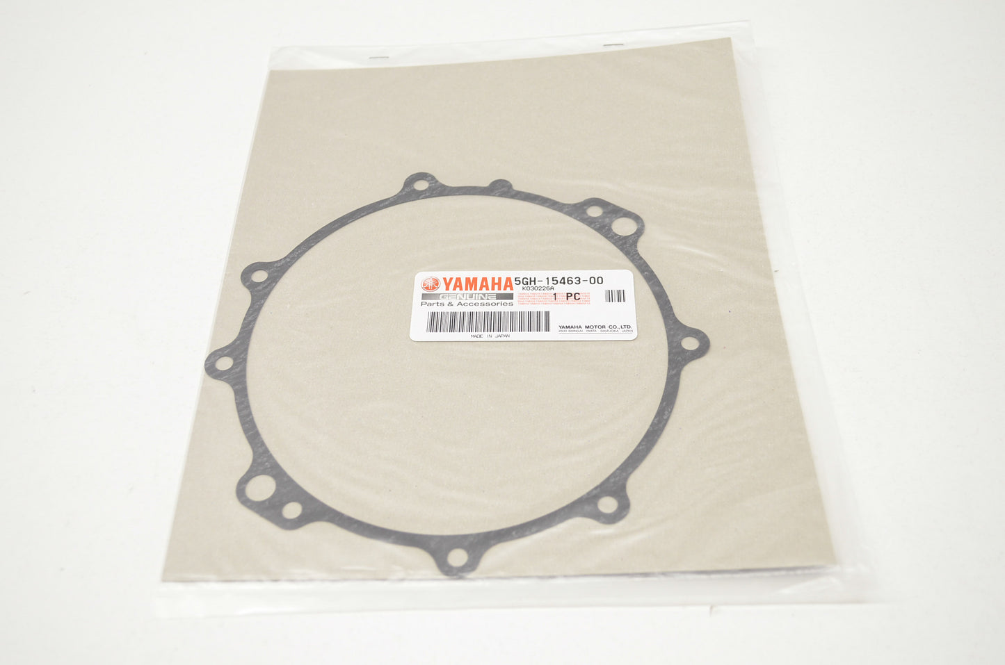 New OEM Yamaha 5GH-15463-00-00 Carburetor Cover Gasket NOS