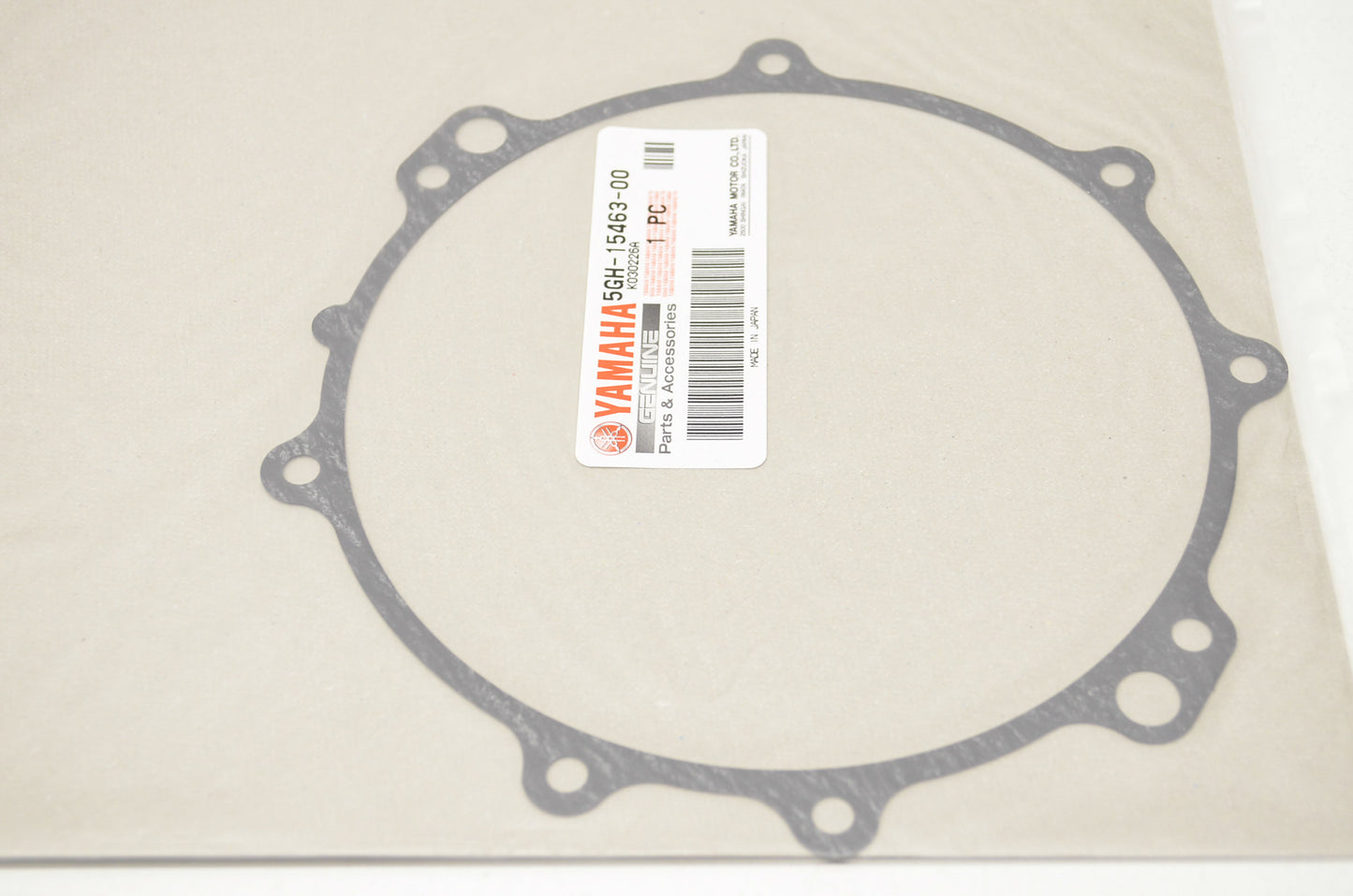 New OEM Yamaha 5GH-15463-00-00 Carburetor Cover Gasket NOS