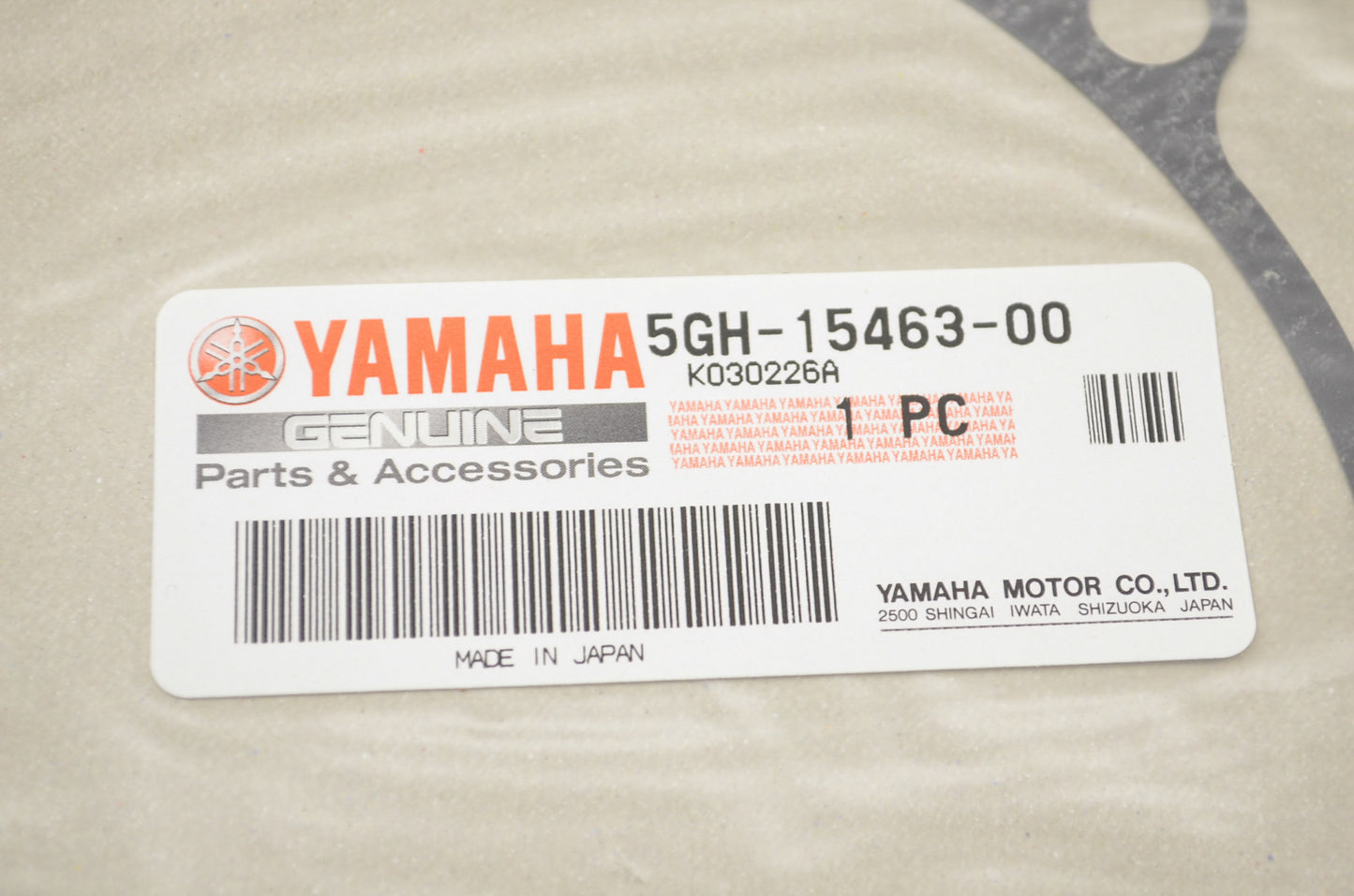 New OEM Yamaha 5GH-15463-00-00 Carburetor Cover Gasket NOS
