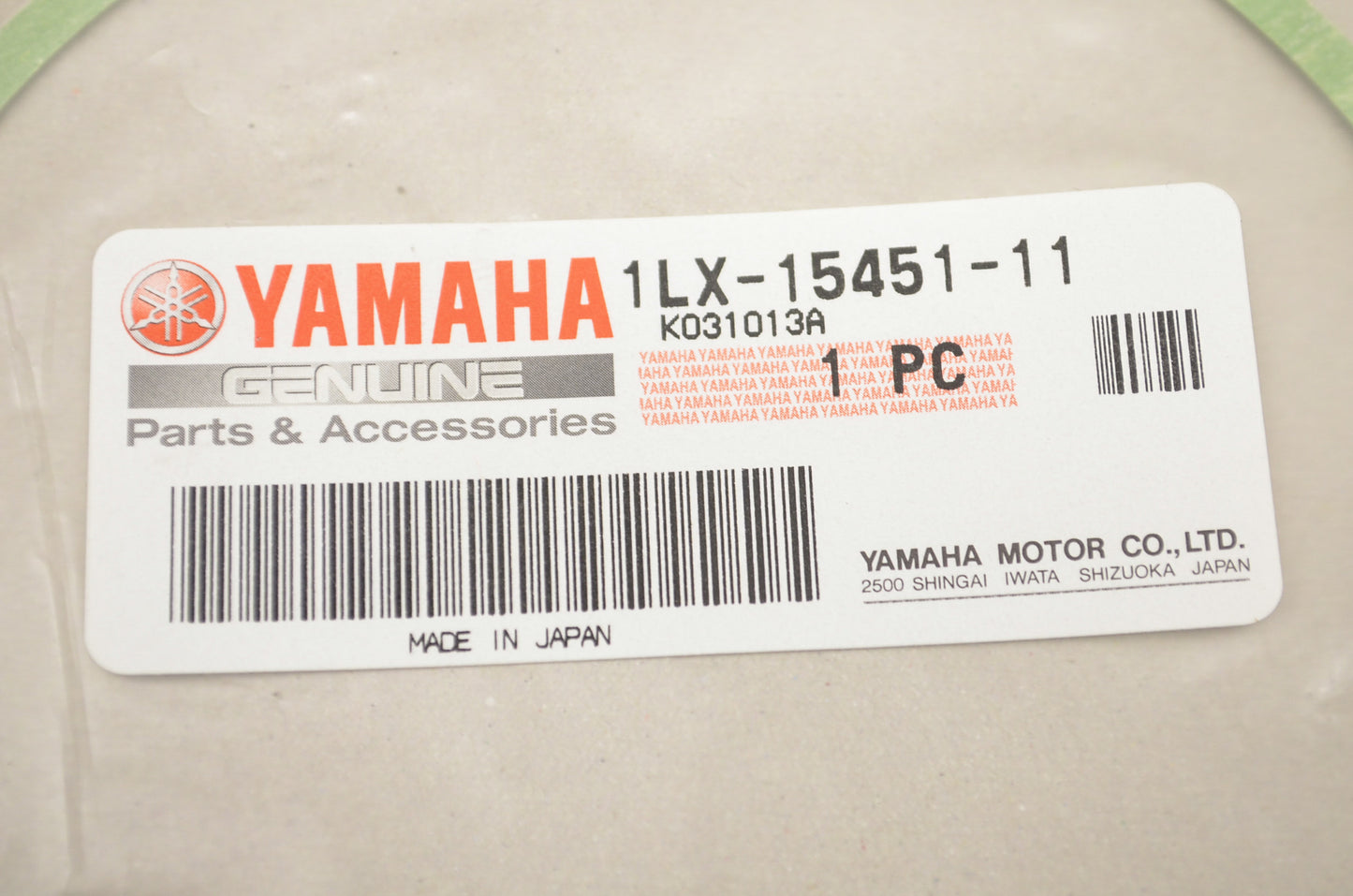 OEM Yamaha 1LX-15451-11-00 Crankcase Cover Gasket NOS