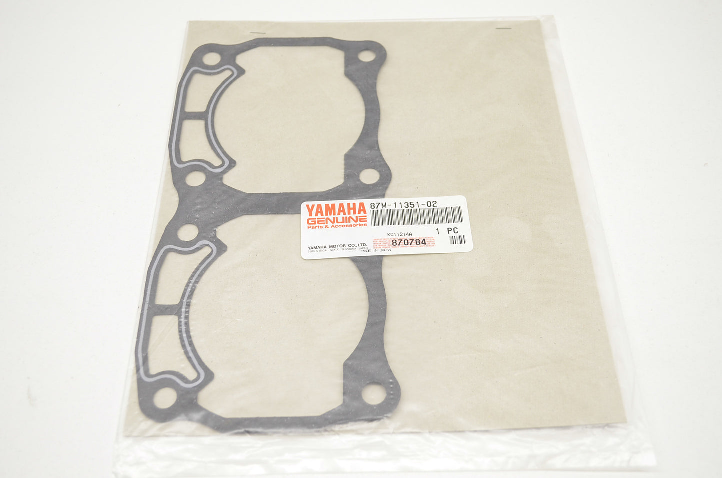 OEM Yamaha 87M-11351-02-00 Cylinder Gasket NOS