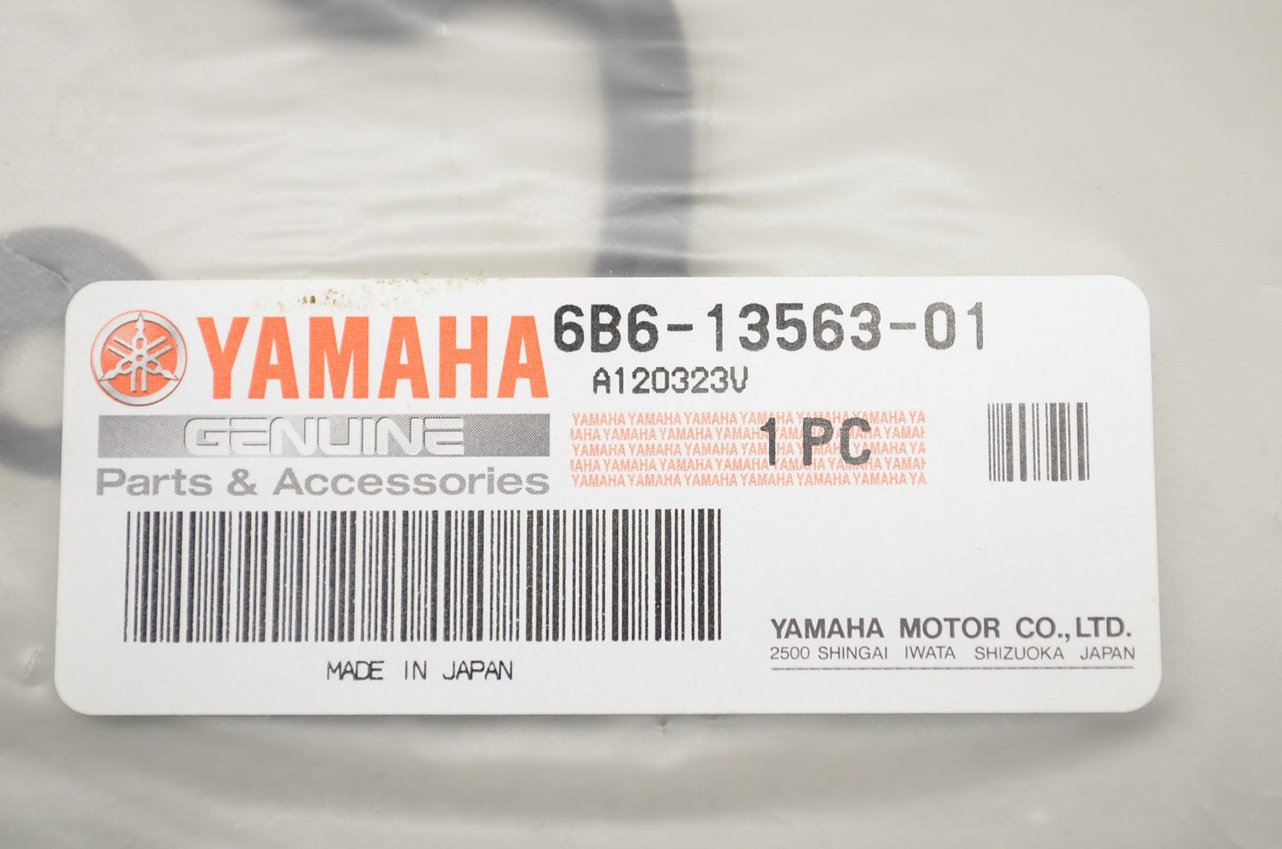 OEM Yamaha 6B6-13563-01-00 Gasket NOS