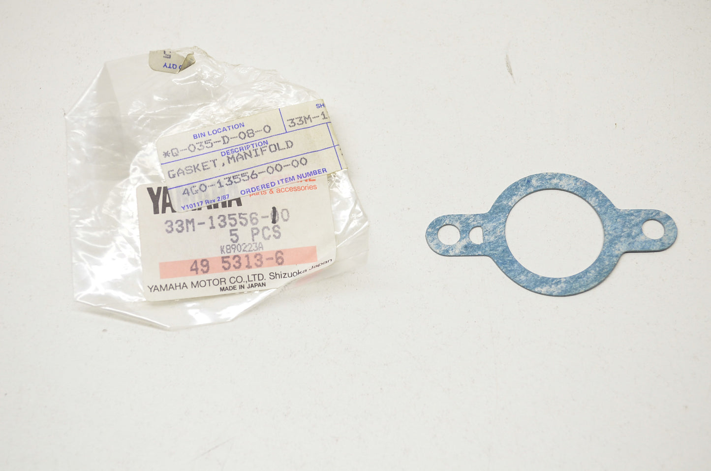 OEM Yamaha 33M-13556-10-00 Manifold Gasket NOS