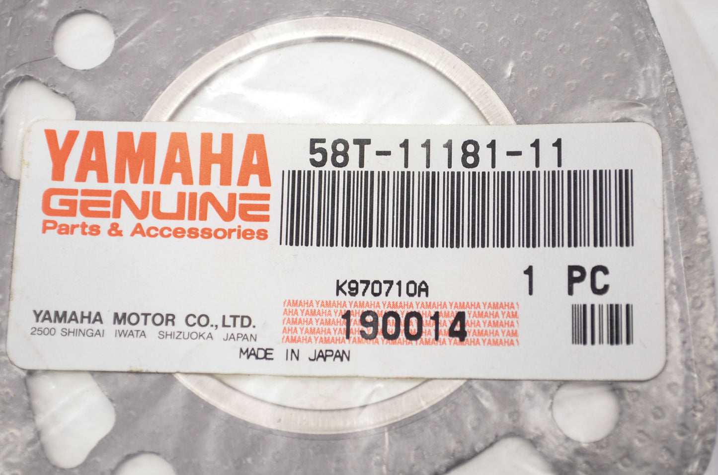 OEM Yamaha 58T-11181-11-00 Cylinder Head Gasket NOS