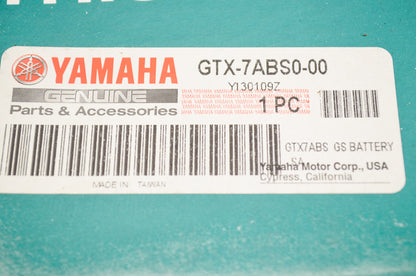 OEM Yamaha GTX-7ABS0-00-00 GS Battery NOS