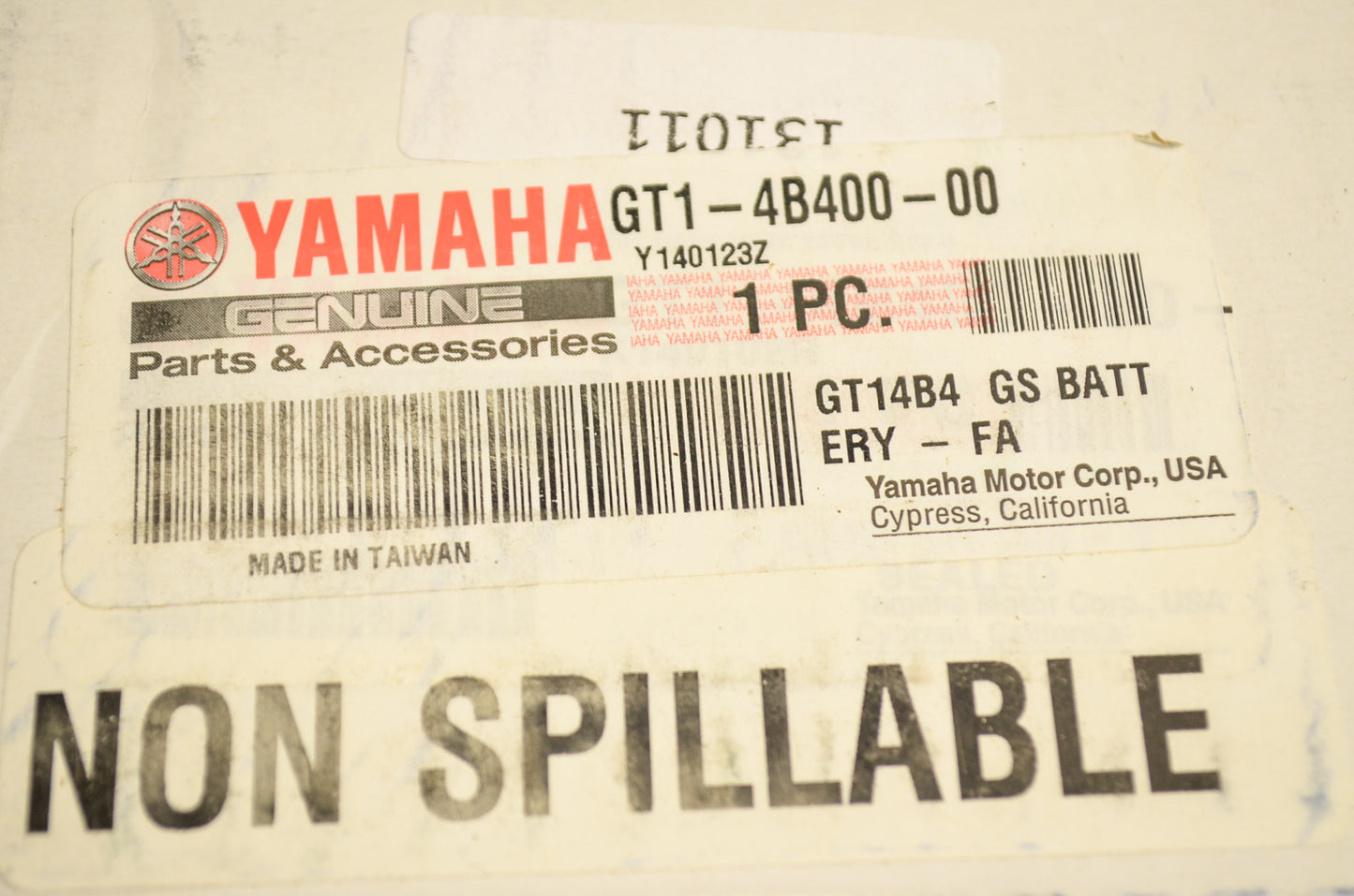New OEM Yamaha GS Non Spillable Battery NOS