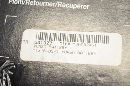 New Yuasa Maintenance Free Battery with Electrolyte Pack NOS