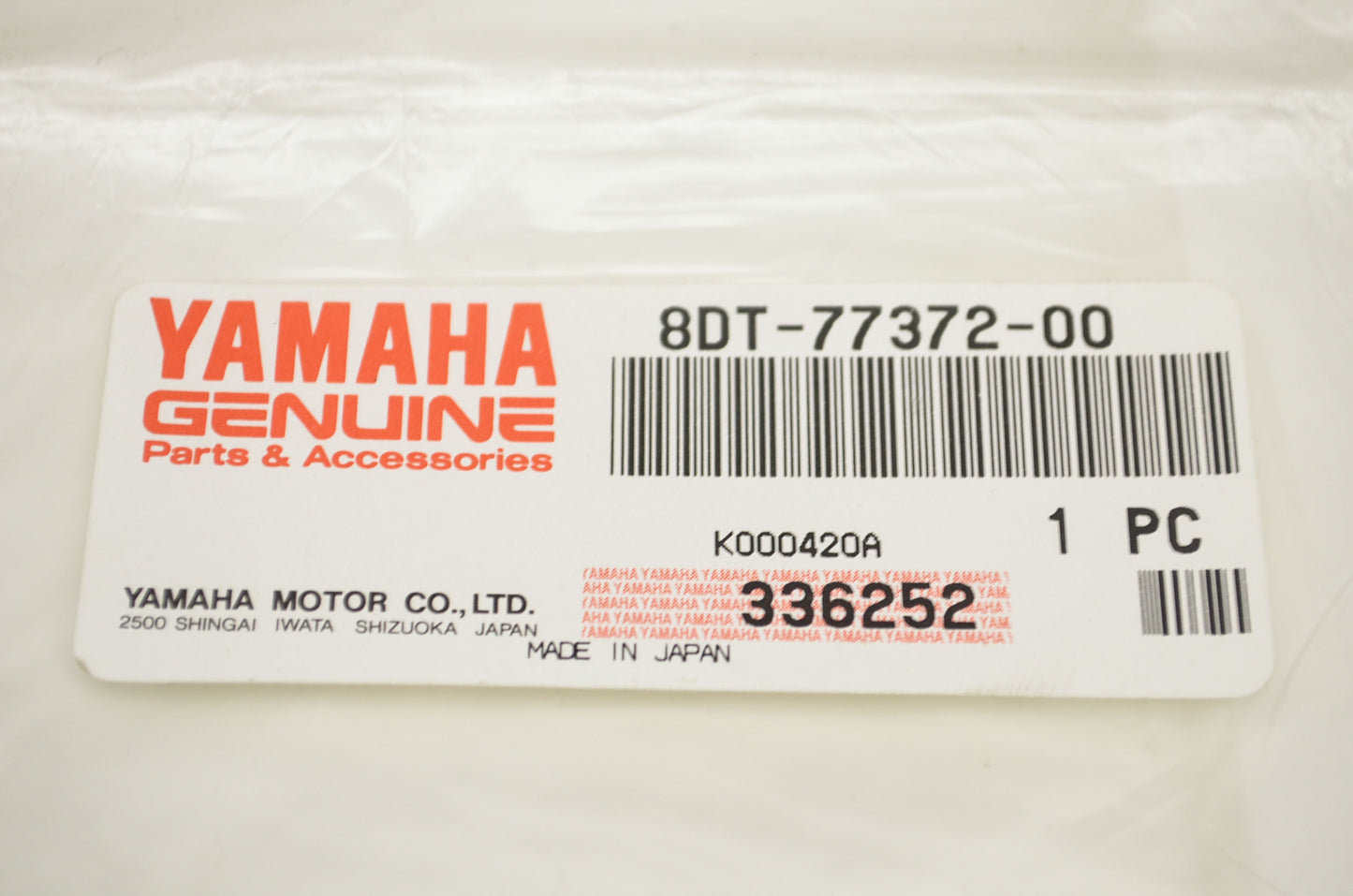OEM Yamaha 8DT-77372-00-00 Emblem 16 NOS