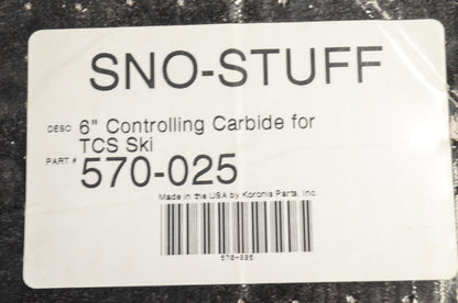 6' Controlling Carbide for TCS Ski NOS