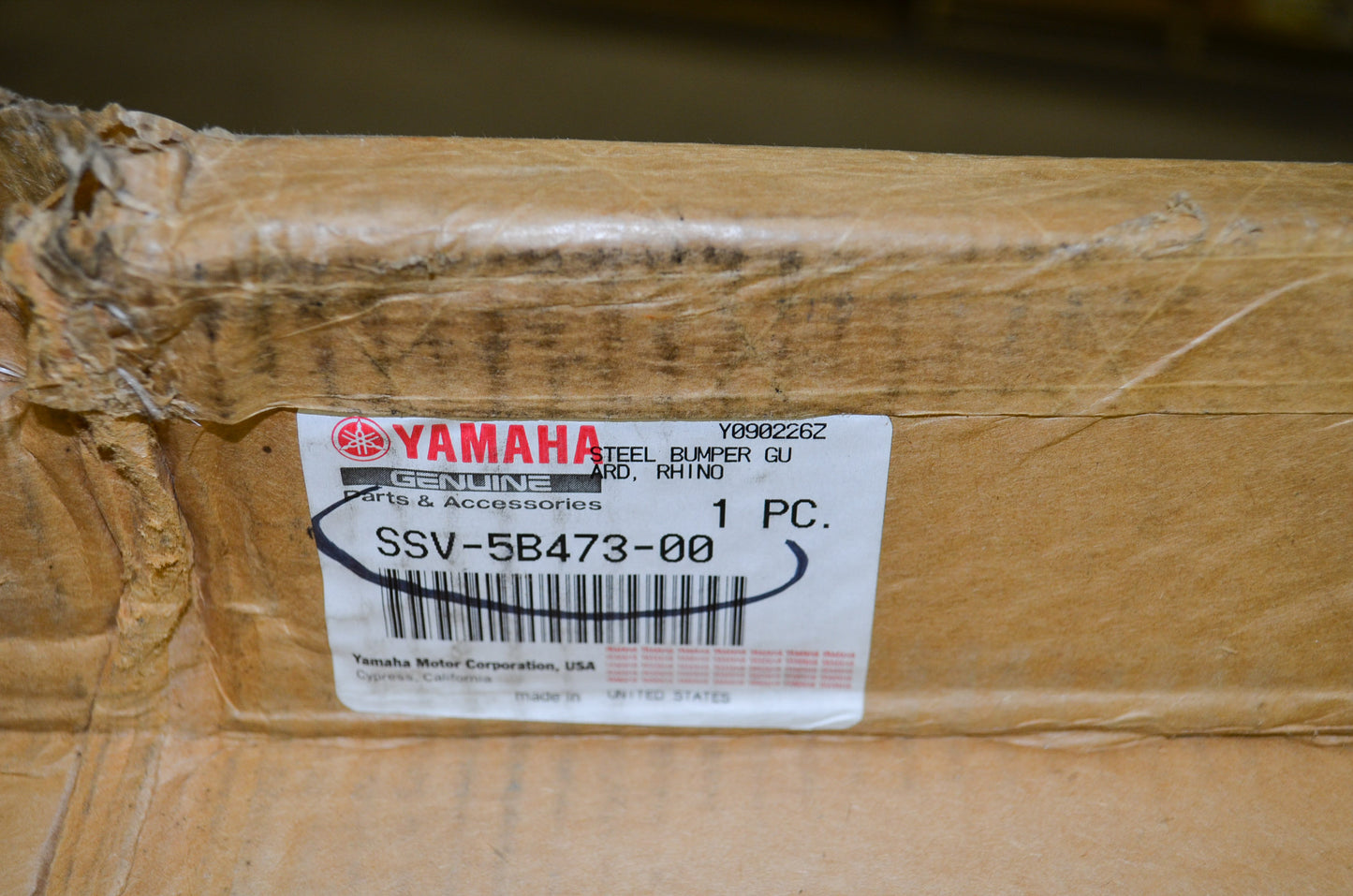 OEM Yamaha SSV-5B473-00-00 Steel Bumper Guard NOS