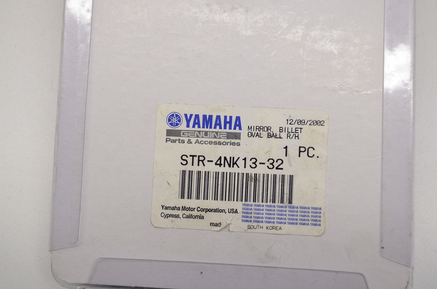 OEM Yamaha STR-4NK13-32-00 Oval Billet Mirror NOS