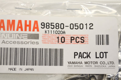 OEM Yamaha 98580-05012-00 Pan Head Screw Qty 2 NOS