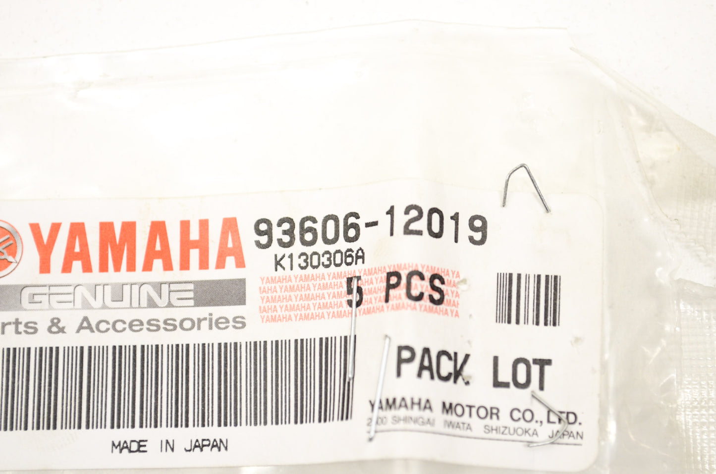 OEM Yamaha 93606-12019-00 Dowel Pin Qty 3 NOS