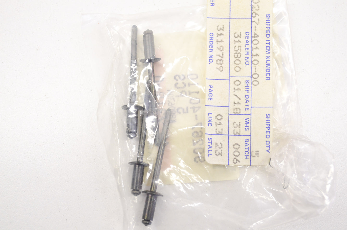 OEM Yamaha 90267-40110-00 Blind Rivet Qty 4 NOS