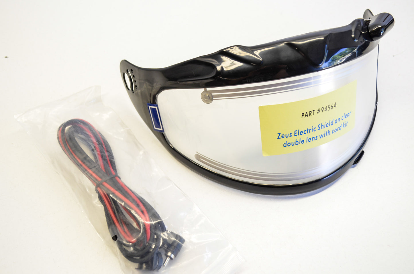 New Zeus Electric Double Lens Clear Face Shield NOS
