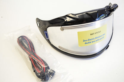New Zeus Electric Double Lens Clear Face Shield NOS