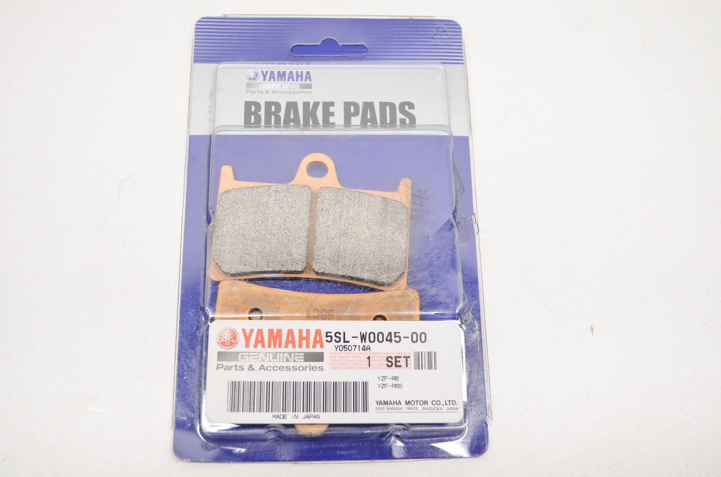 OEM Yamaha 5SL-W0045-00-00 Brake Pad Kit NOS