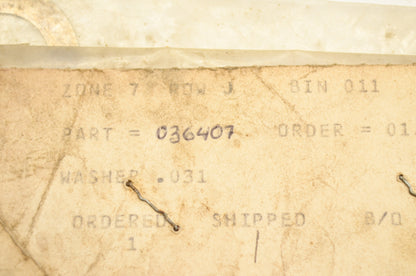 Gravely 036407, 06413400 Thrust Washer .758x1.23x.031 NOS