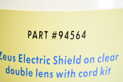New Zeus Electric Double Lens Clear Face Shield NOS