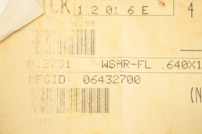 Gravely 012731, 06432700 Flat Washer .640x1.25x.031 Qty 2 NOS