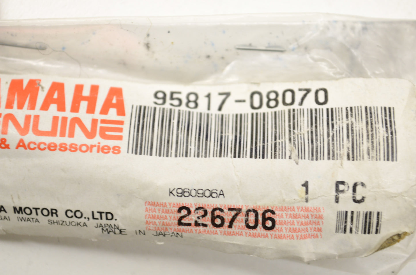 OEM Yamaha 95817-08070-00 Flange Bolt (JN5) Qty 2 NOS