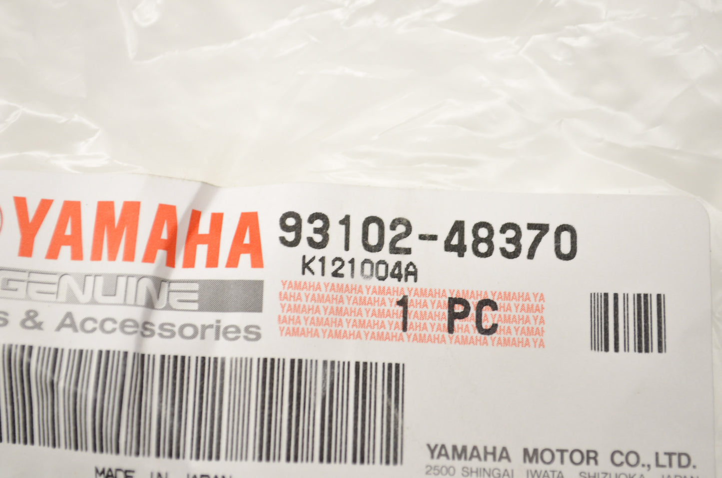 OEM Yamaha 93102-48370-00 Oil Seal Type SD NOS