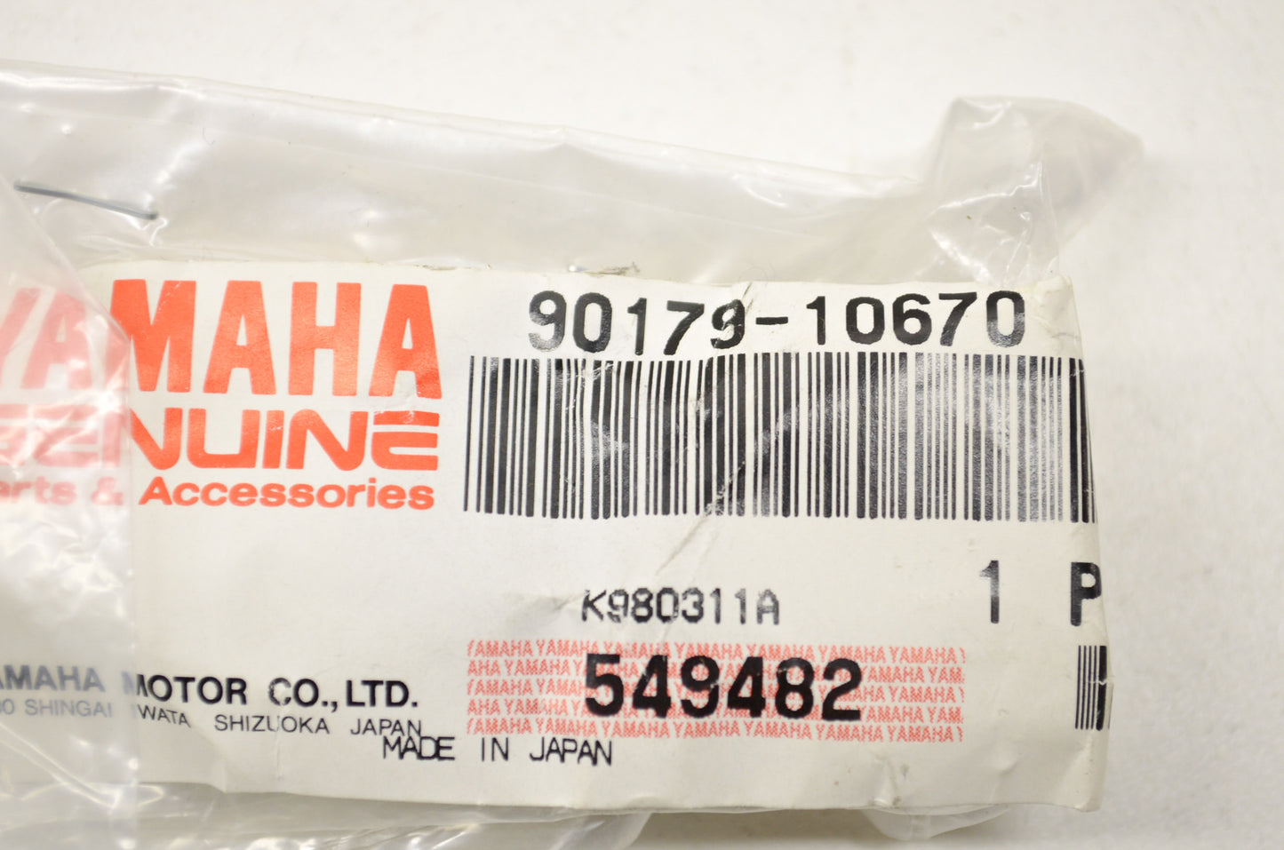 OEM Yamaha 90179-10670-00 Special Shape Nut Qty 2 NOS
