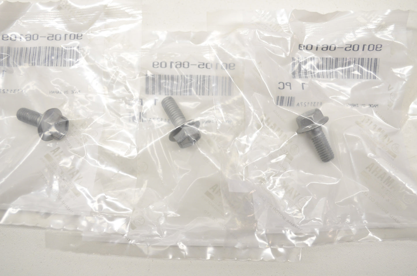 OEM Yamaha 90105-06109-00 Flange Bolt Qty 3 NOS