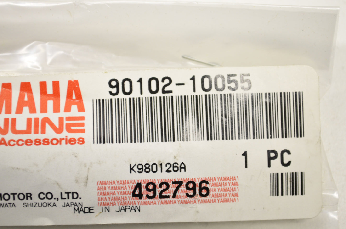 OEM Yamaha 90102-10055-00 Bolt w/ Hole NOS