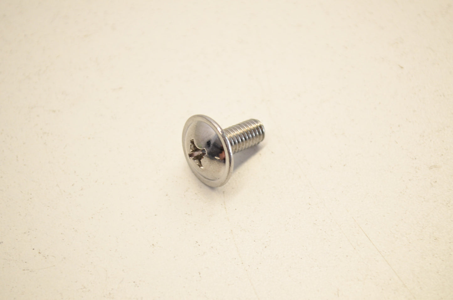 New K&L Chrome Oval Head Phillips Screw 6x14mm NOS
