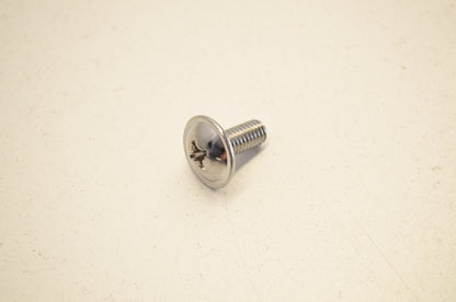 New K&L Chrome Oval Head Phillips Screw 6x14mm NOS