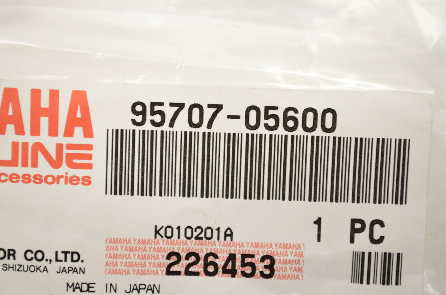 OEM Yamaha 95707-05600-00 Nut w/ Washer NOS