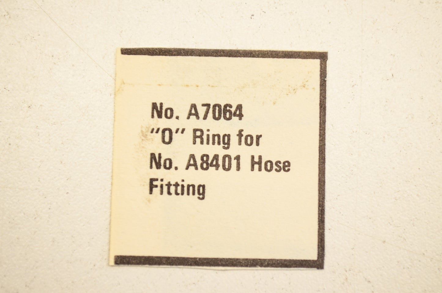 Everco A7064 O-Ring Qty 5 NOS