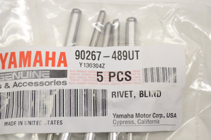 OEM Yamaha 90267-489UT-00 Blind Rivet Qty 5 NOS