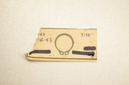 Aftermarket SR-43 Snap Rings 7/16' Qty 8 NOS