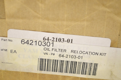 Chrome Oil Filter Relocation Kit NOS