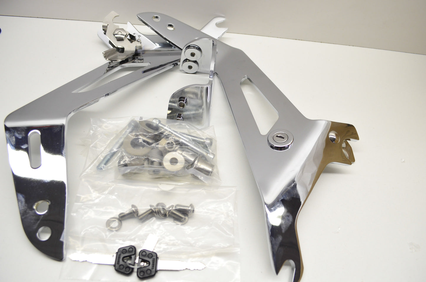 Chrome Quick Release Backrest Short Kit 11 Stryker NOS