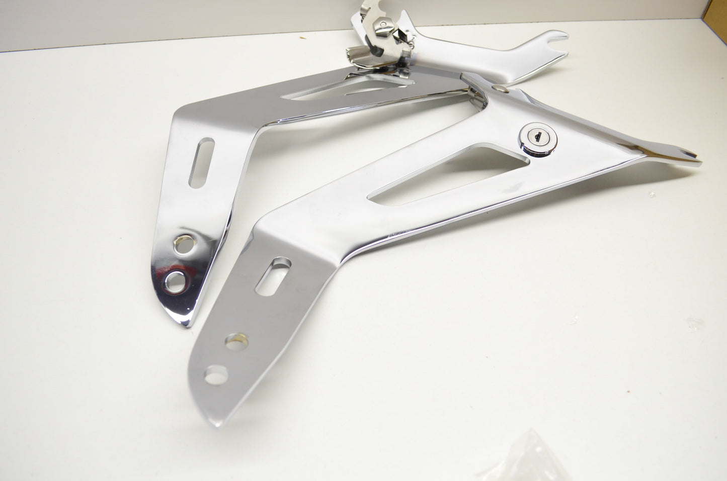 Chrome Quick Release Backrest Short Kit 11 Stryker NOS