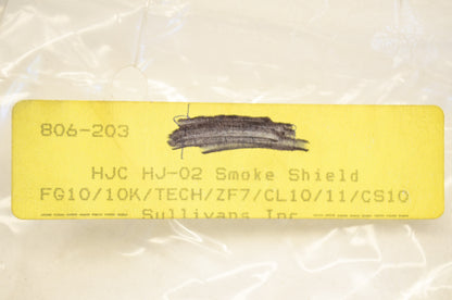 New HJC HJ-02 Face Shield Smoke NOS