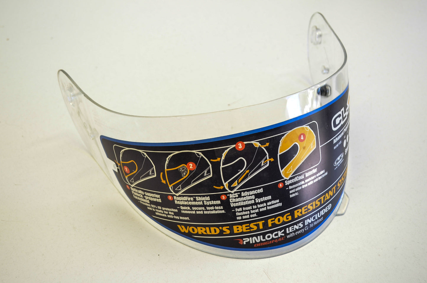 New HJC HJ-09C Clear Face Shield CL-16 CL-15 NOS